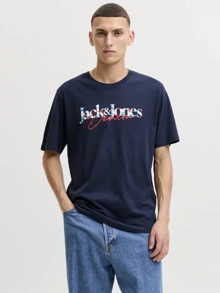 Jack & Jones koszulka Mężczyźni S niebieski