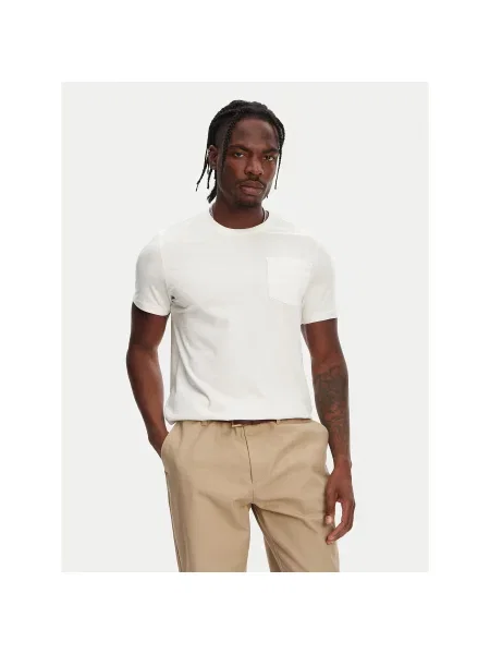 Robe di Kappa T-Shirt Dorel Εκρού Regular Fit