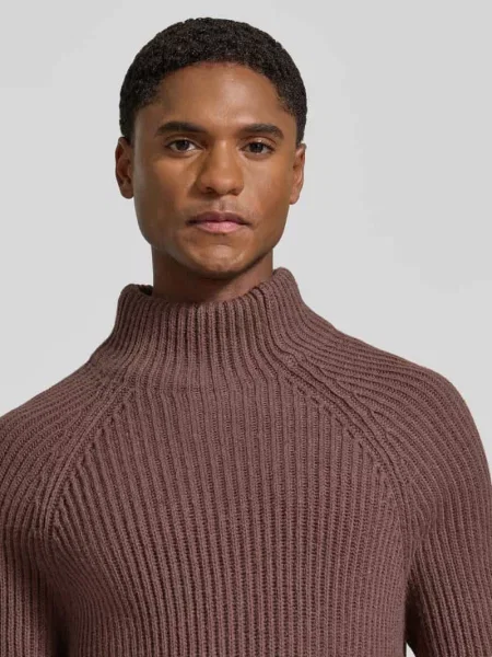 Sweter z dzianiny o kroju regular fit z elastycznymi zakończeniami Drykorn