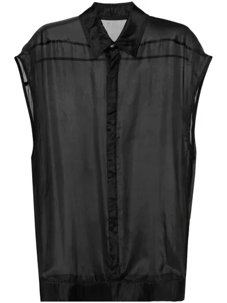 Bluză Rick Owens de mătase negru