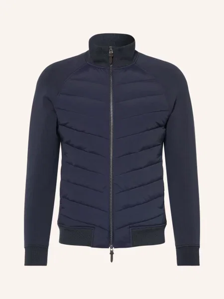 Reiss Bunda Calvorn Z Kombinace Materiálů tmavě modrá