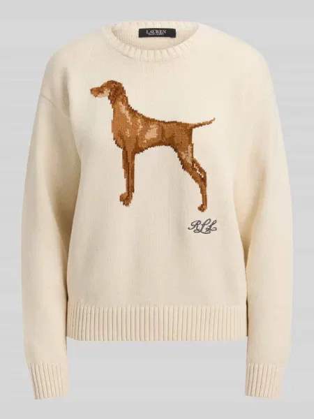 Sweter w kroju regular fit z czystej bawełny Lauren Ralph Lauren