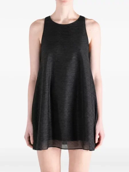Rochie Amomento fără mâneci în linie A negru