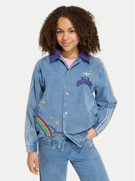 Adidas Džinsinė striukė Care Bears Loose College mėlyna