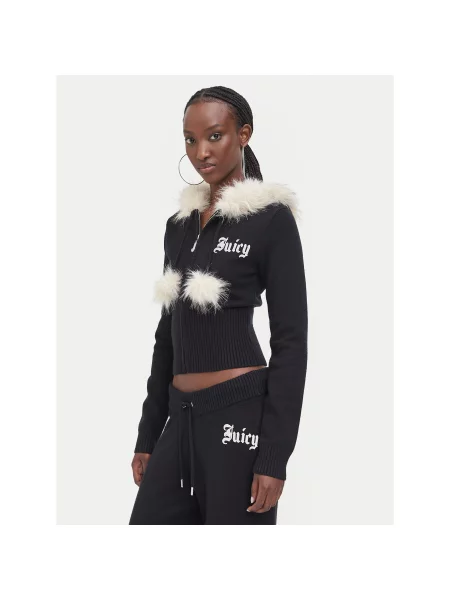 Juicy Couture Kardiganas Regular Fit juoda