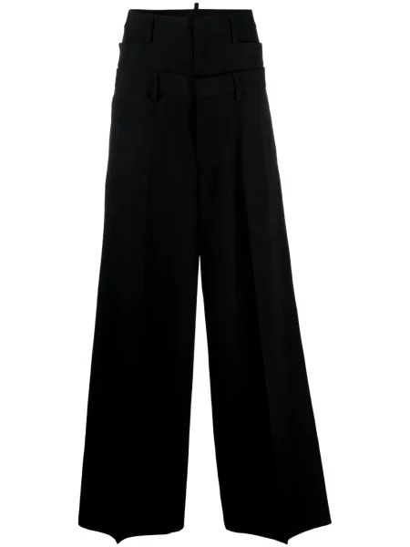 Pantaloni Dsquared2 de lână negru