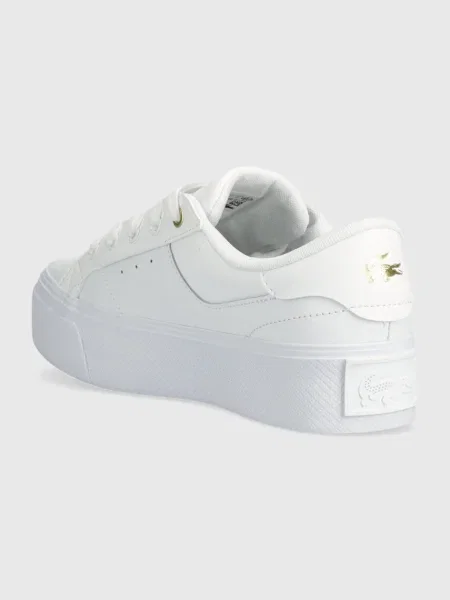 Sneakers boty Lacoste Ziane Platform Logo Leather bílá