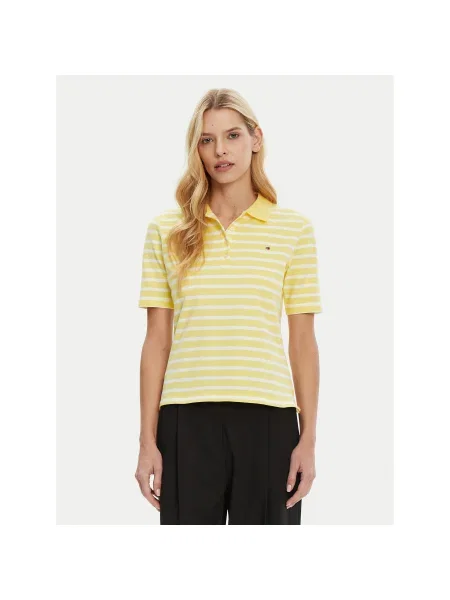 Tommy Hilfiger Pólóing Regular Fit sárga