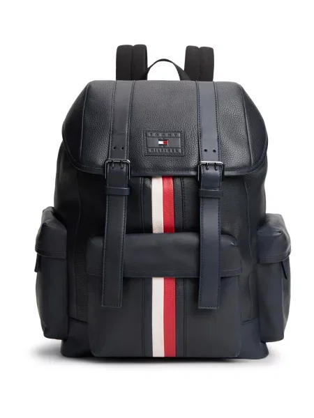 TOMMY HILFIGER Rucsac albastru închis / roșu alb