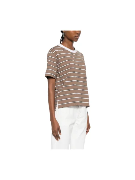 Koszulka Brunello Cucinelli brązowa