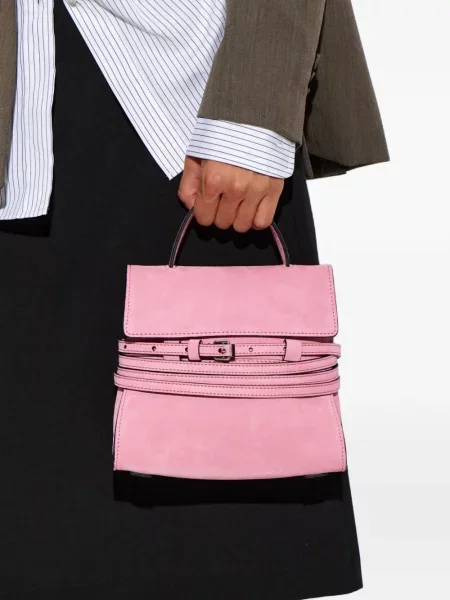 Τσάντα Moschino γραβάτες ροζ