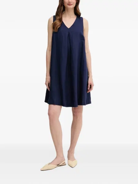 Rochie mini Benetton cu decolteu în V albastru