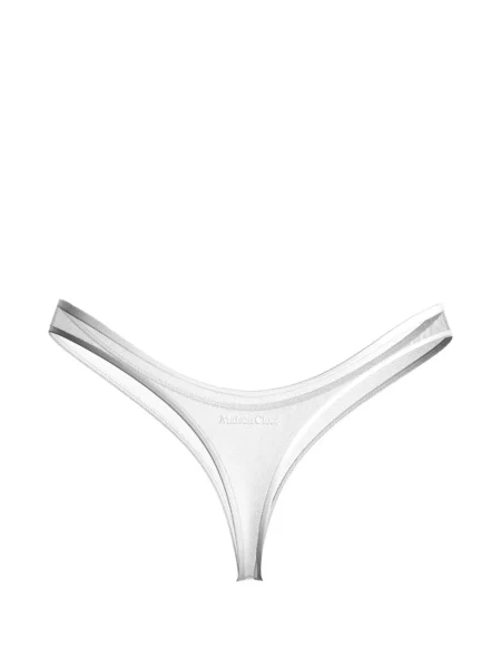 Chiloți tanga Maison Close plasă alb