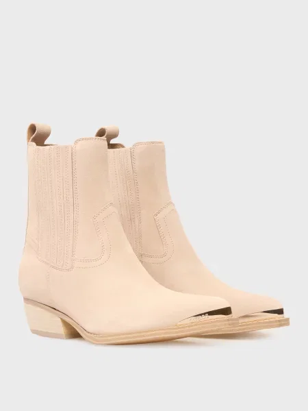 Замшевые ботинки Guess бежевые