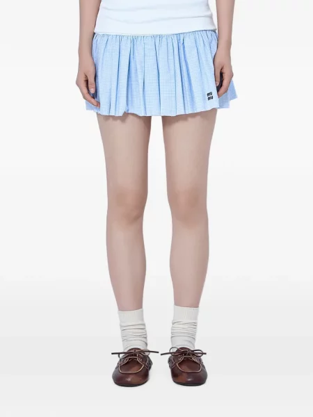 Fusta mini Miu Miu albastru