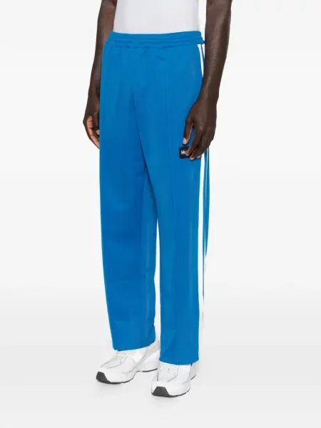 Pantaloni Hopeium cu dungi alergare albastru