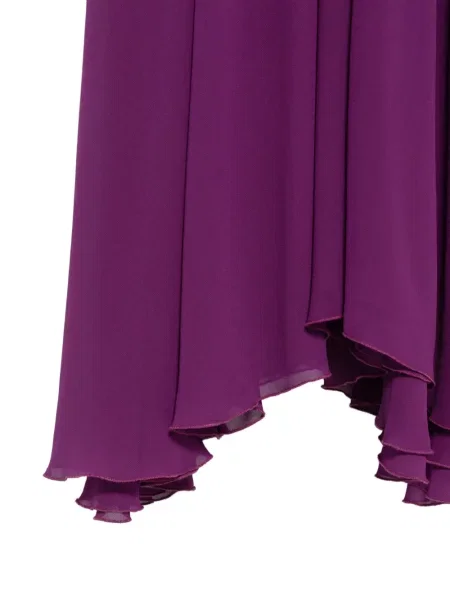 Rochie maxi Le Rjtange cu decolteu în V violet