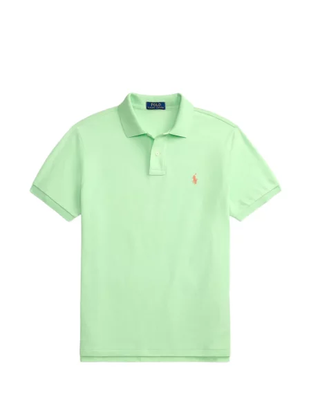 Καρό polo Polo Ralph Lauren με κέντημα πλεγμένο ροζ