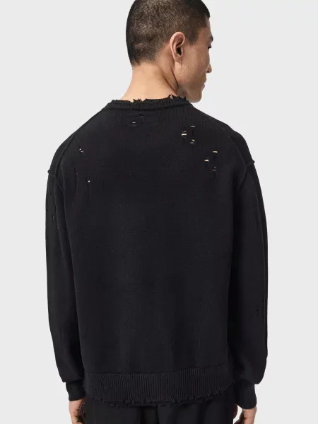 Шерстяной свитер Allsaints черный