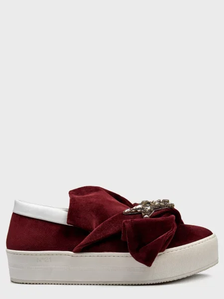 Мокасины N°21 бордовые