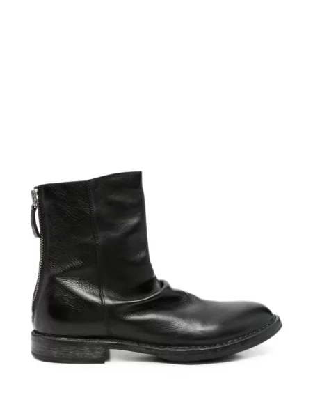 Botine Moma din piele negru