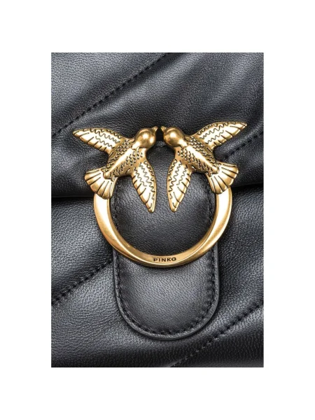 Klasická crossbody kabelka Pinko čierna