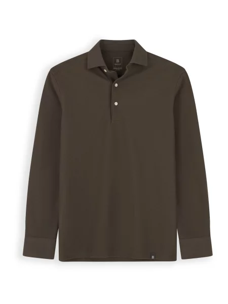 Boggi Milano Tricou Sakura ciocolatiu
