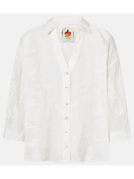 Cămașă Farm Rio cu broderie alb