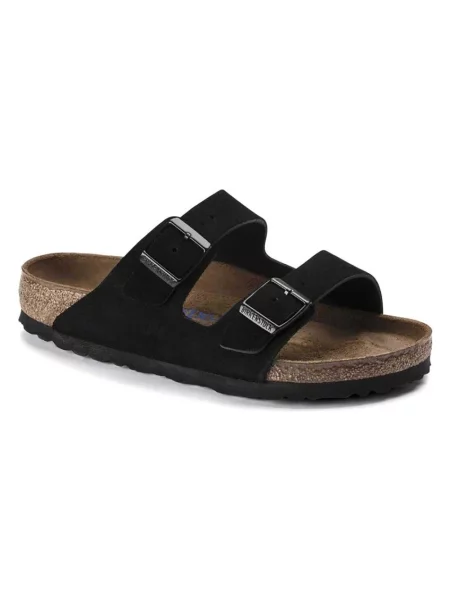 Klapki Birkenstock skórzane czarne