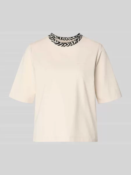 T-shirt z okrągłym dekoltem Marc Cain