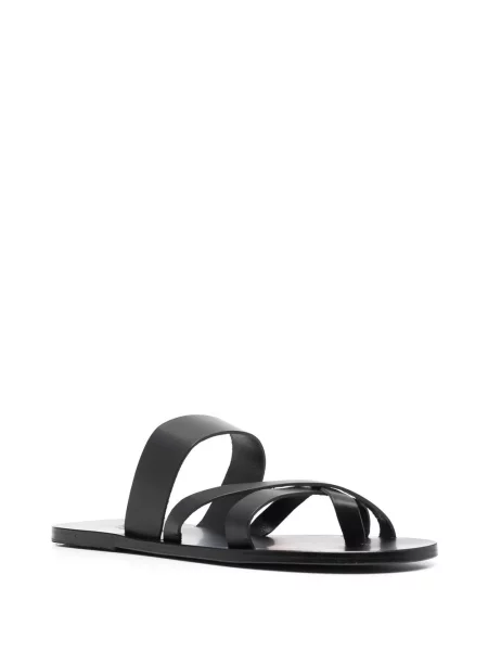 Iš natūralios odos dirželis sandalai Ancient Greek Sandals juoda