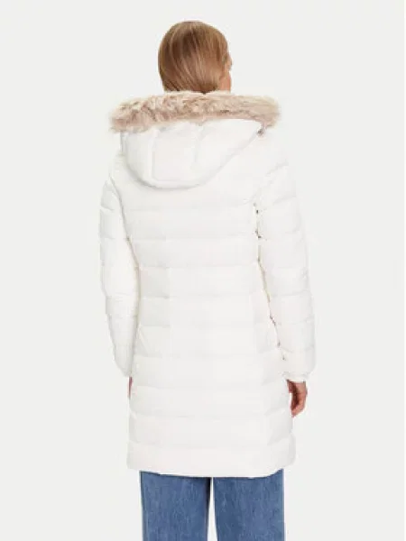 Tommy Jeans Pūkinė striukė Essential Écru