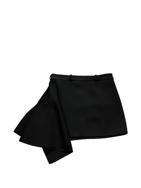 Scurt fustă Givenchy cu volane asimetrică negru