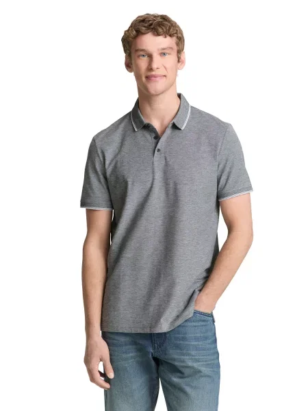 TOM TAILOR DENIM Tricou gri alb