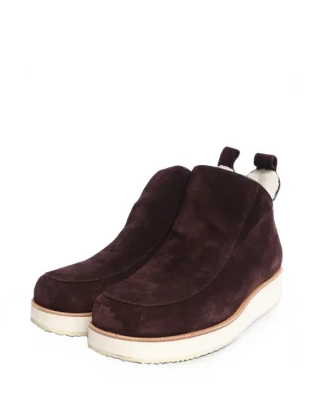 Botine Gabriela Hearst din piele de oaie maro