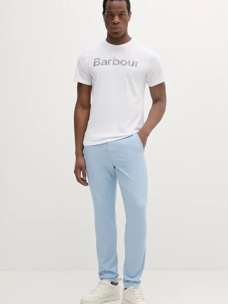 Barbour t-shirt Devon Graphic T-Shirt z nadrukiem biały