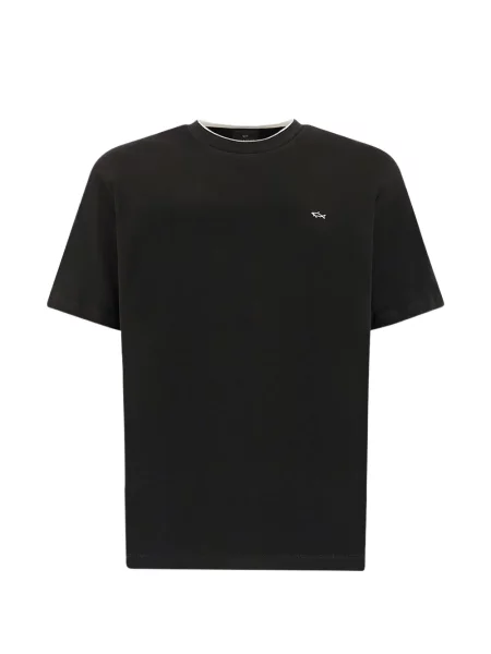 Tricou Paul & Shark cu autograf negru