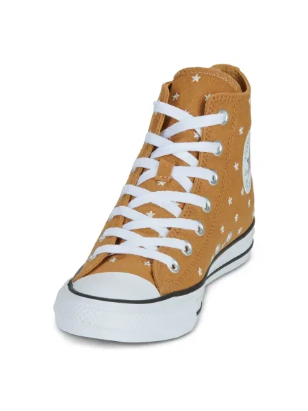 Pantofi Converse cu broderie galben