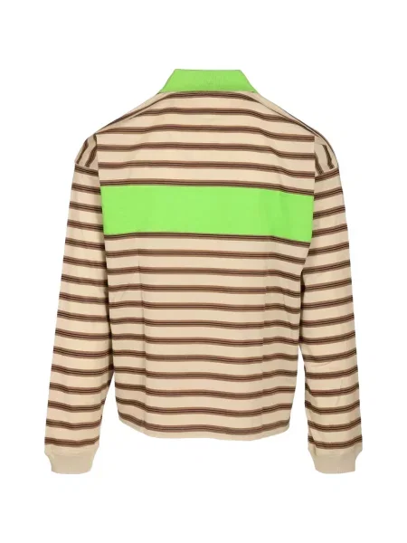 Tricou polo Versace cu broderie maro