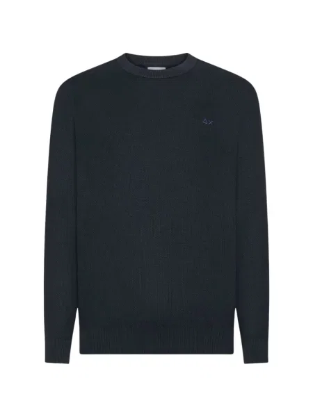 Pulover Sun68 cu autograf albastru