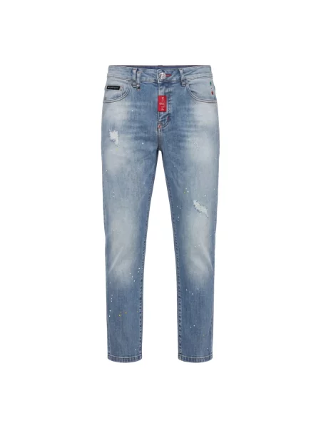 Jeansy Philipp Plein niebieskie