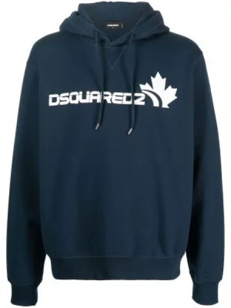 Lung hanorac cu glugă Dsquared2 cu imagine