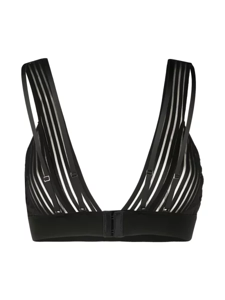 Dryžuotas liemenėlė Maison Close juoda