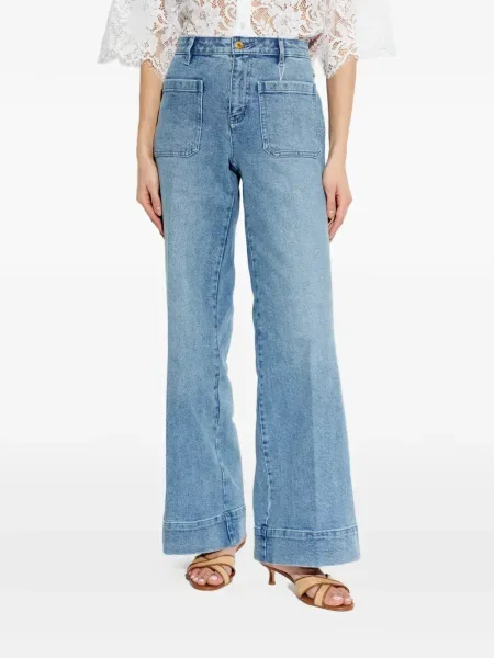 Sukienka wieczorowa Michael Michael Kors koronkowa wiązana garniturowa niebieska