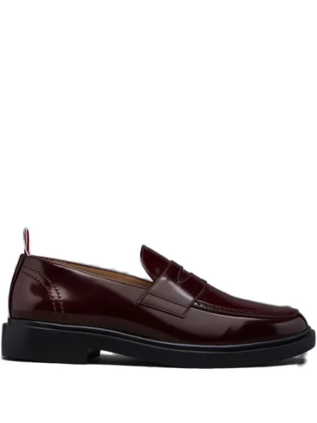 Pantofi loafer Thom Browne din piele roșu