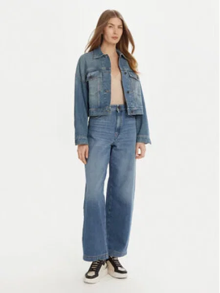 Weekend Max Mara Jeansová bunda Fiumana modrá