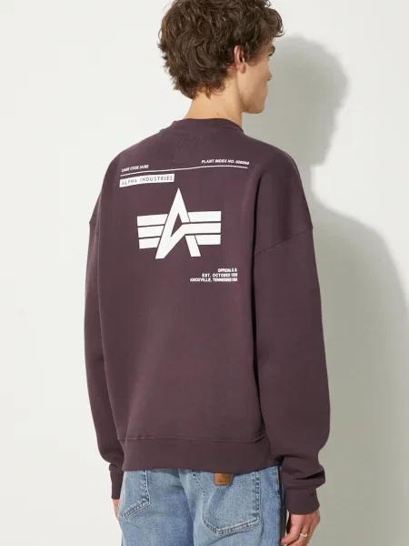 Hanorac Alpha Industries cu autograf negru