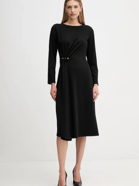 Sandro Ferrone rochie midi evazați negru