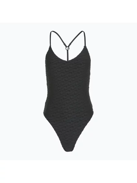 Дамски бански костюм от една част Nike Swoosh Link Y-Back black черно