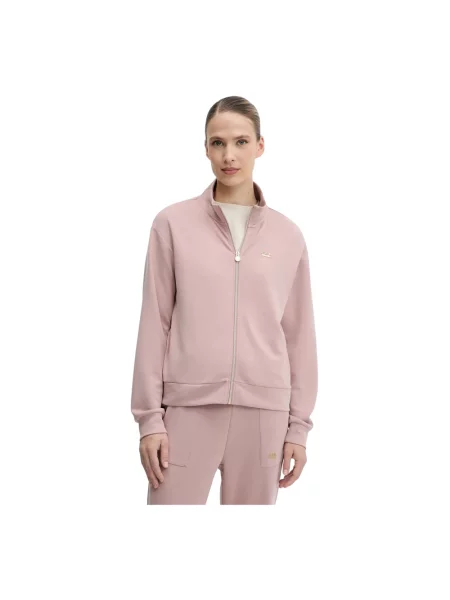Emporio Armani bluza brązowy gładka różowa